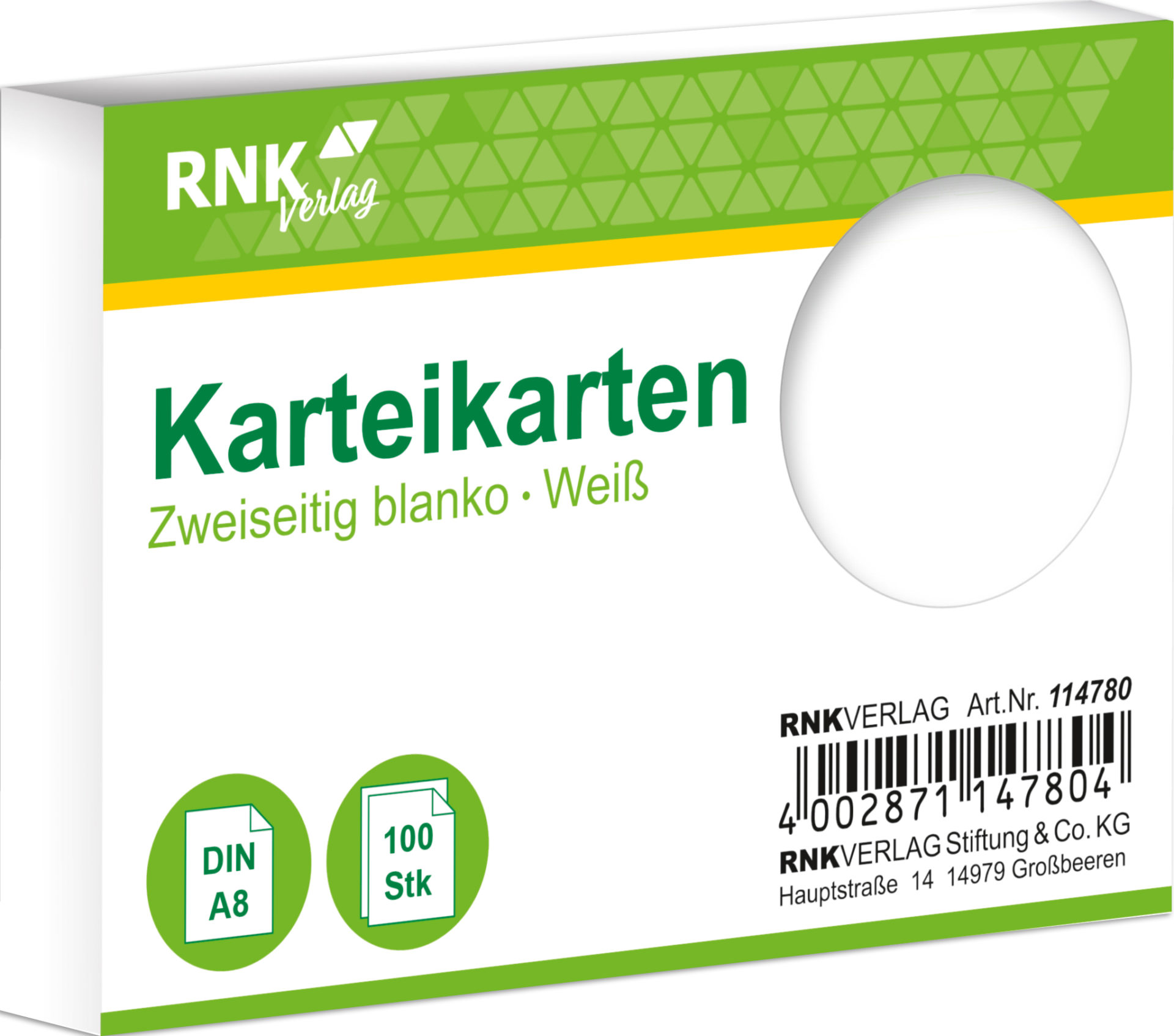 BLANKI-Karteikarten, DIN A8