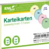 100 Karteikarten DIN A8 farbig sortiert liniert