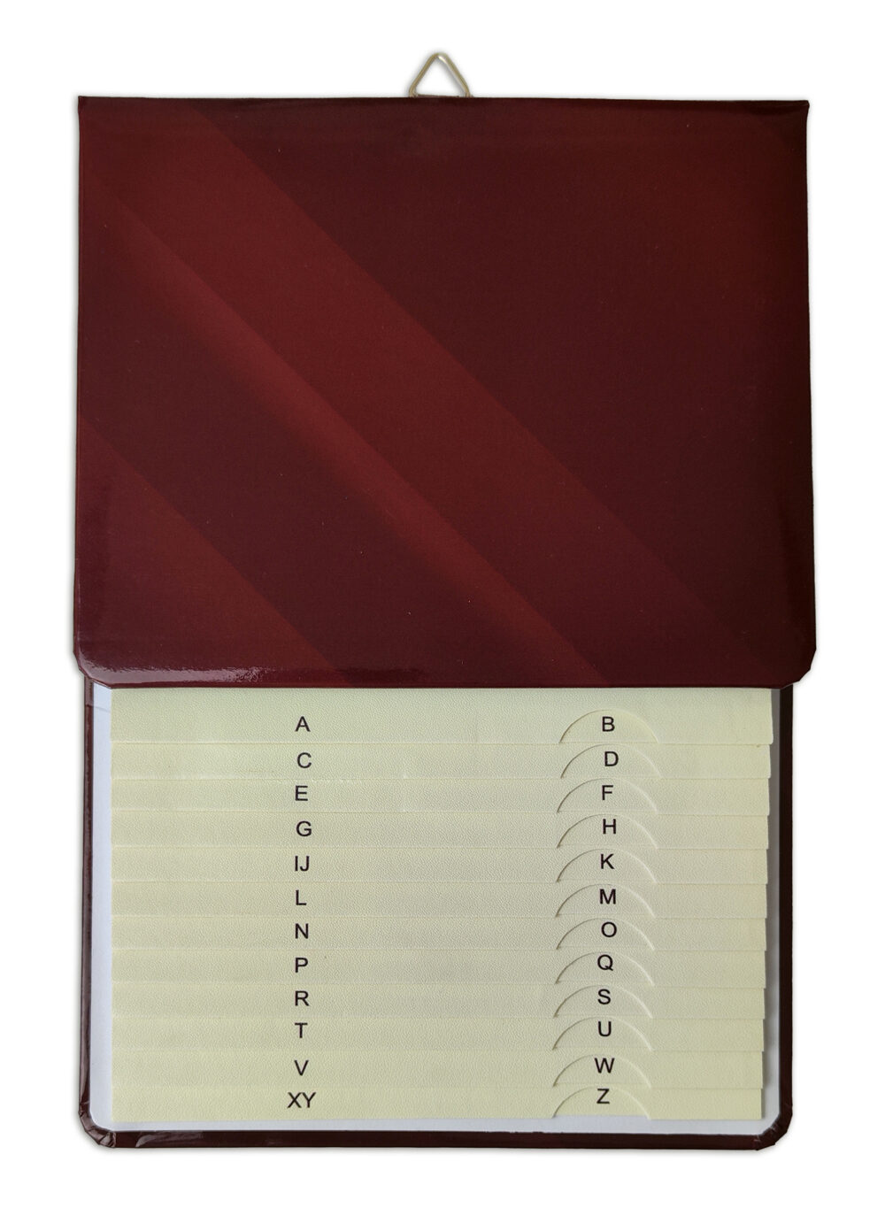 Telefon-Klappregister – weinrot, 1 Stück