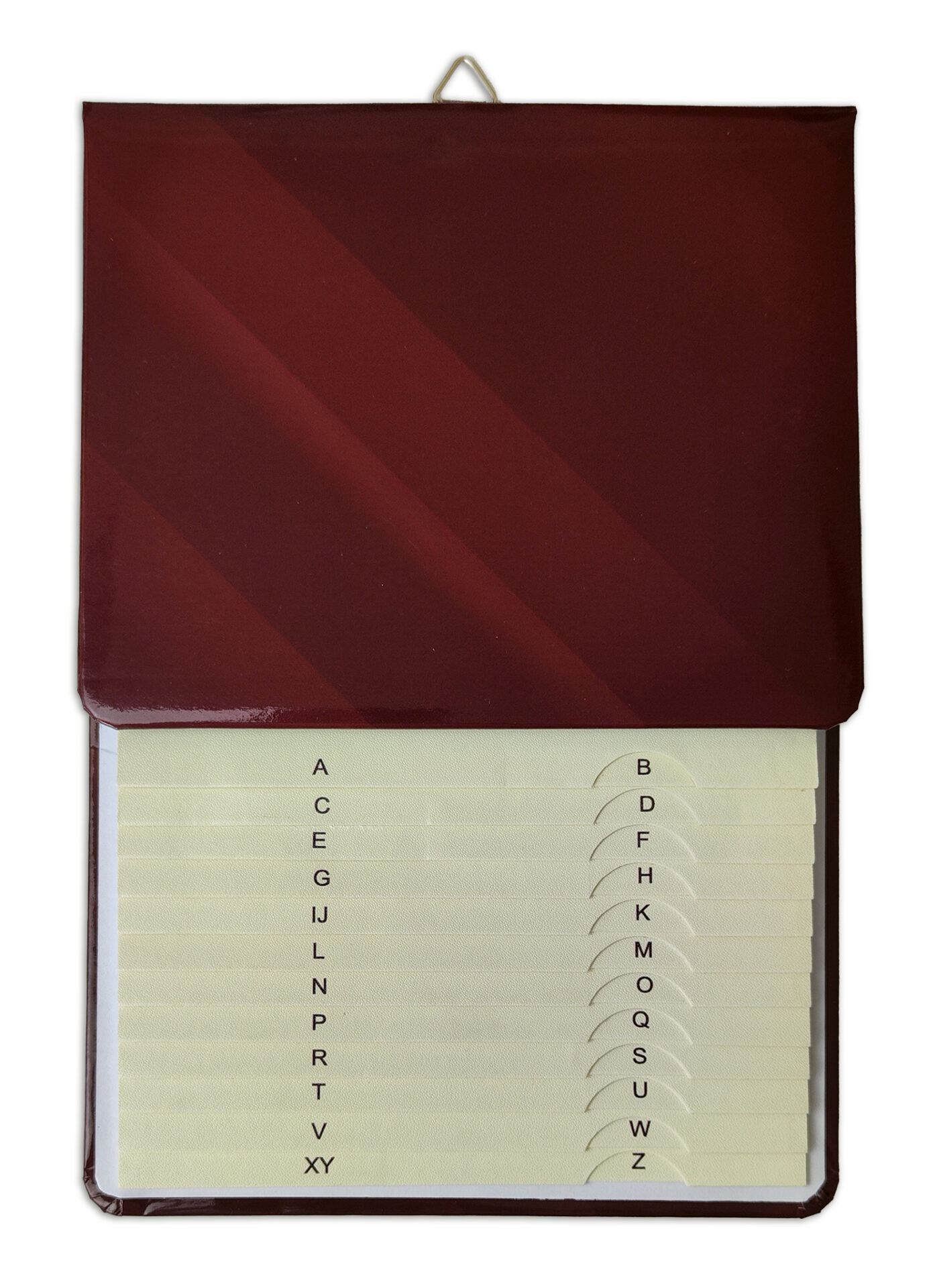 Telefon-Klappregister – weinrot, 1 Stück