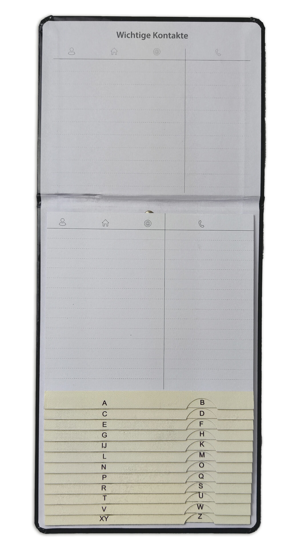 Telefon-Klappregister – weinrot, 1 Stück – Bild 2