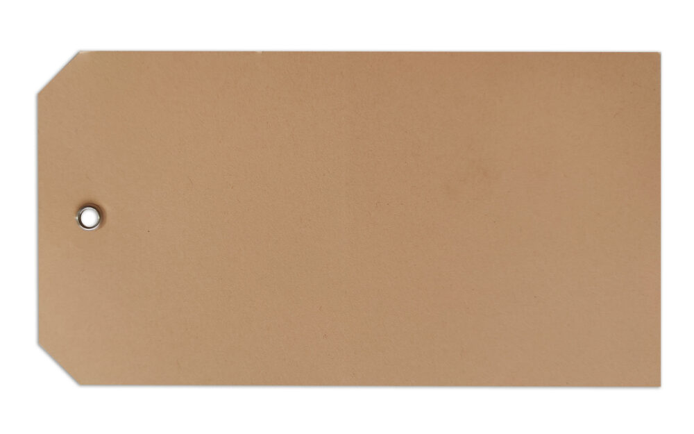 Anhänger/ Hängeetiketten/ Kollianhänger (BxH): 145 x 80 mm –  Manilakarton, 1000 Stück
