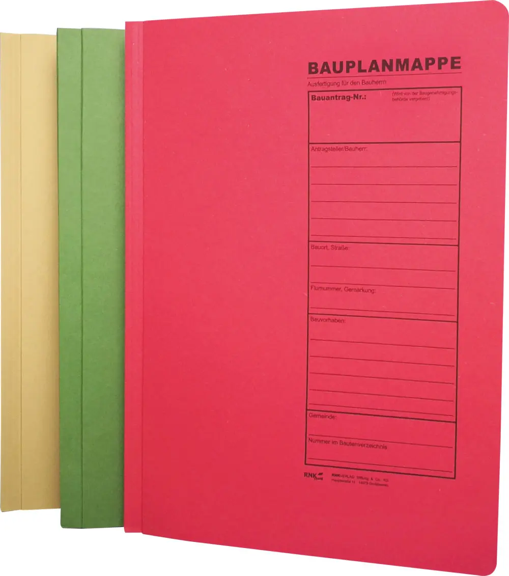 Bauplanhefter für das Bauantragsverfahren