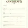 Ahnentafel "Meine Vorfahren" für 7 Generationen