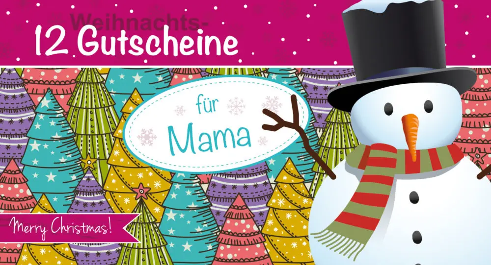 Gutscheinheft Idee & Stil "12 Weihnachtsgutscheine für Mama"