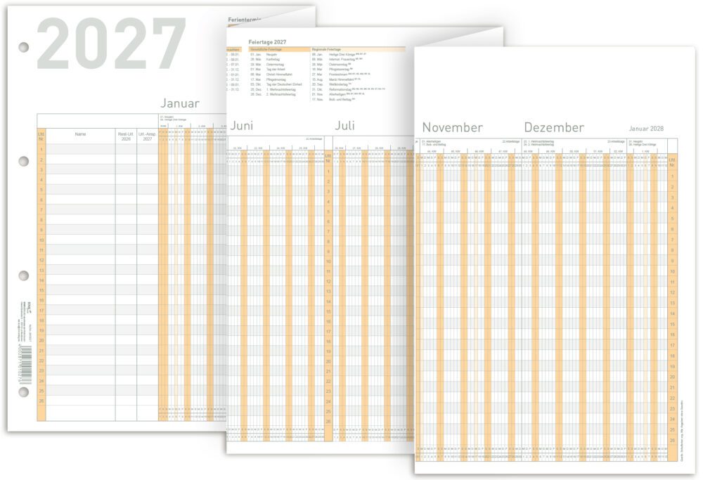 Urlaubsplaner 2027