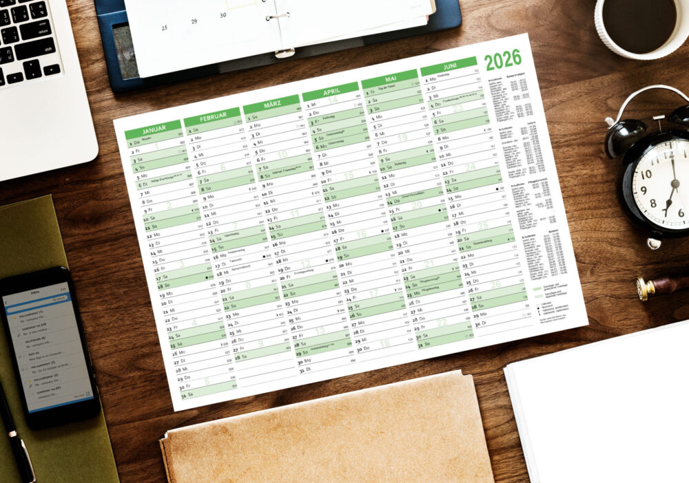 25 Tafelkalender 2026 DIN A5 quer – Bild 3