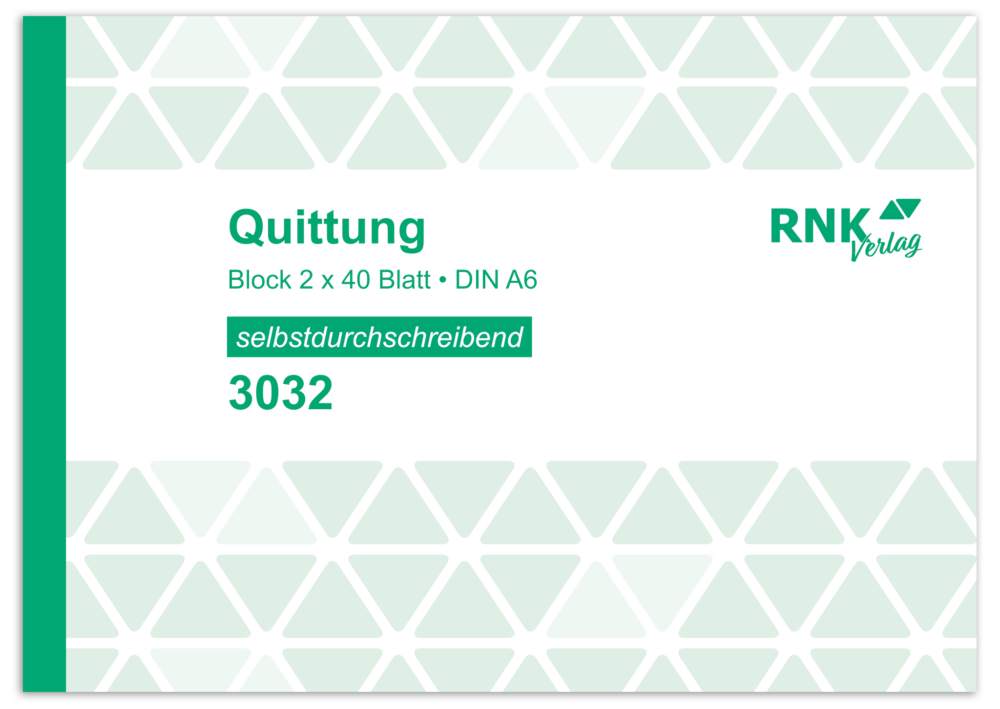 Quittung - Block - selbstdurchschreibend