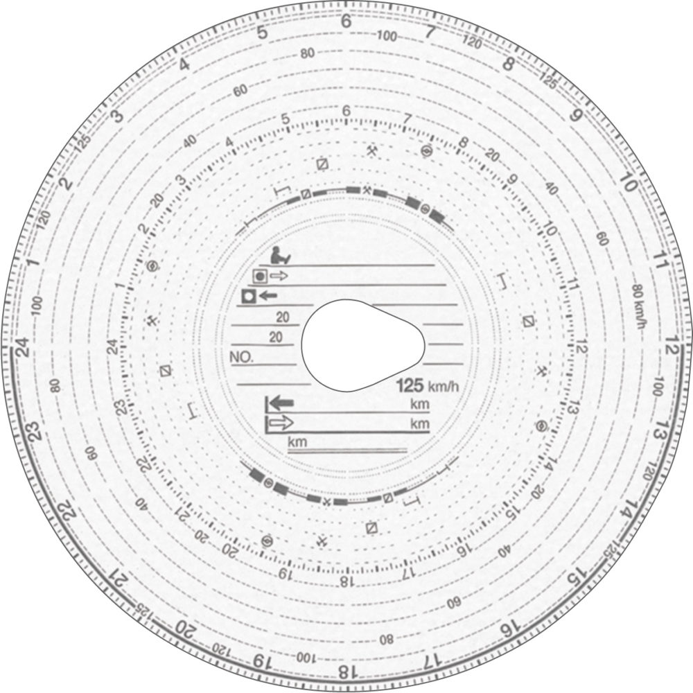 Original Haug Diagrammscheibe