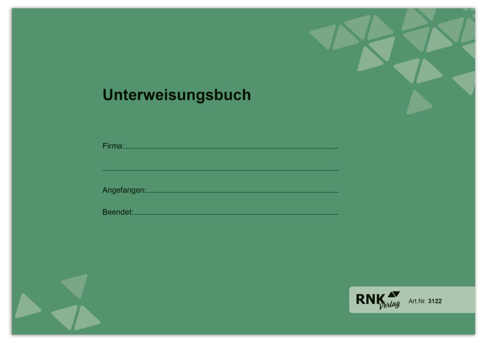 Unterweisungsbuch DIN A5 – 48 Seiten, 1 Stück