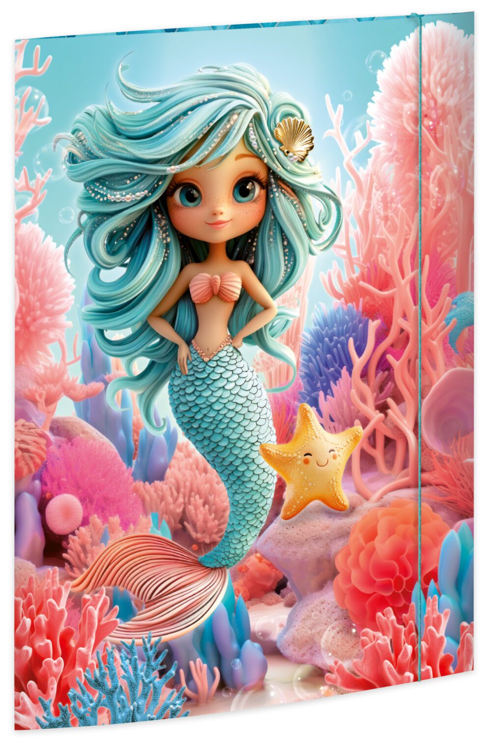 Zeichenmappe aus stabilem Karton, "Mermaid" für DIN A3