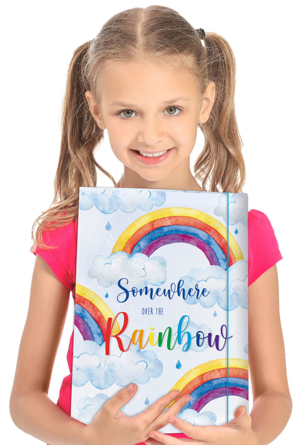 Sammelmappe aus stabilem Karton, "Over the Rainbow" für DIN A4 – Bild 4