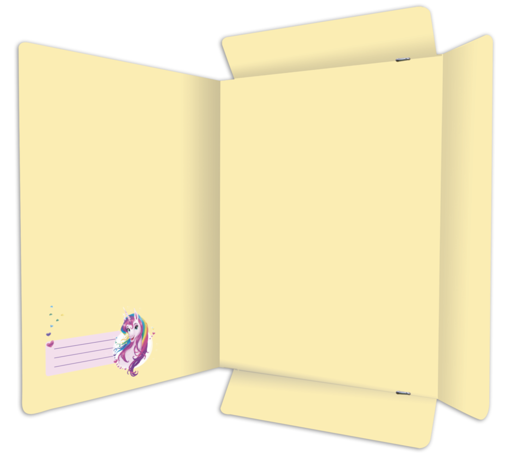 Postmappe "Einhornportrait" aus umweltfreundlichem Karton für DIN A4 – Bild 2