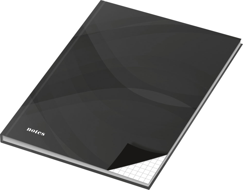Notizbuch / Kladde "notes carbon black" DIN A4, kariert – Bild 4