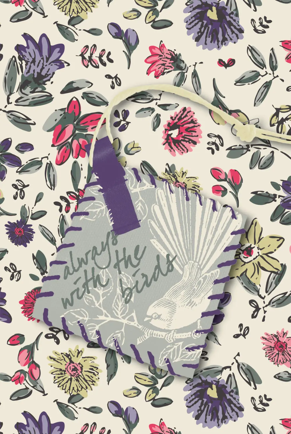 Notizheft Softcover Heft "Memo my style Always with the Birds", liniert, 8x13cm