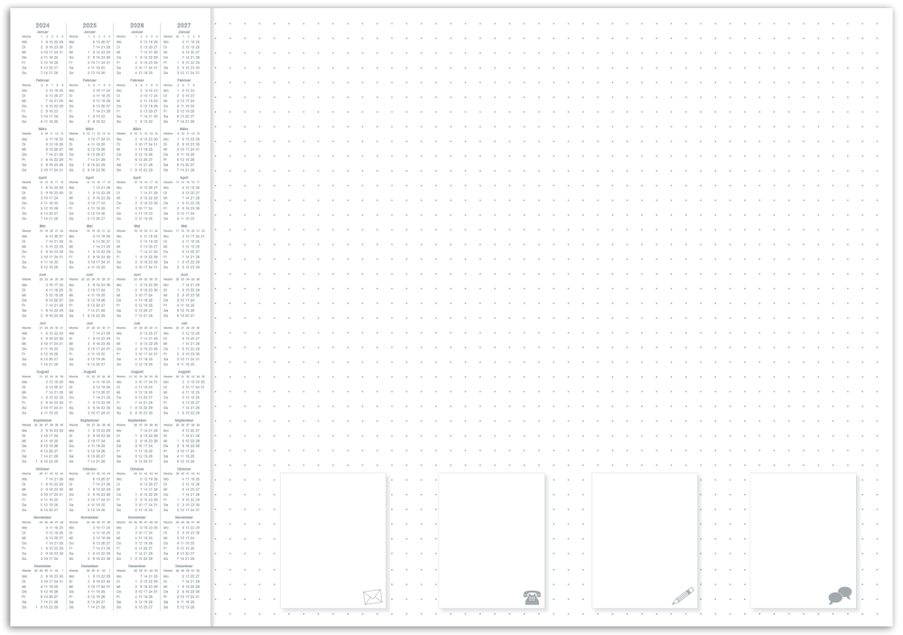 Notiz-Schreibunterlage "Office - dotted" 600 x 420 mm