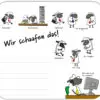 Mini-Schreibunterlage / Mousepad - Block "Wir schaafen das!"