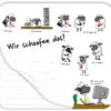 Mini-Schreibunterlage / Mousepad - Block "Wir schaafen das!" – Bild 2