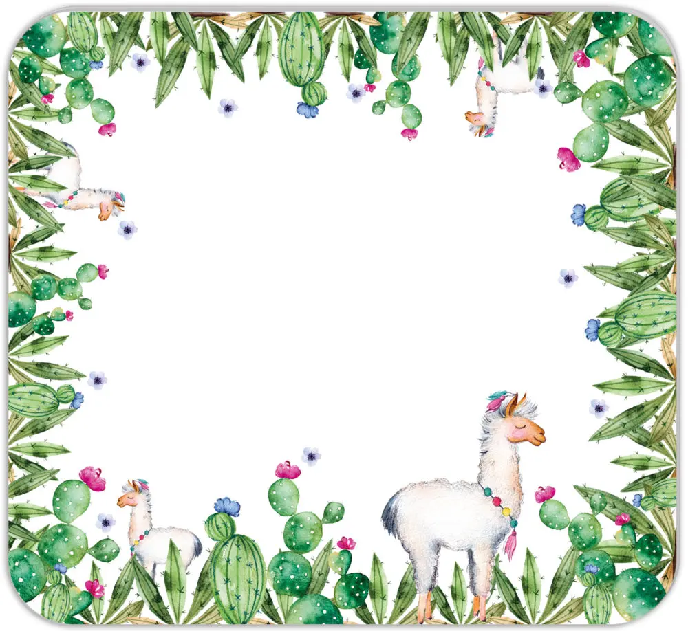 Mini-Schreibunterlage / Mousepad - Block "Lama"