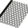 Notizbuch "black & white Flowers" seitliche Ansicht