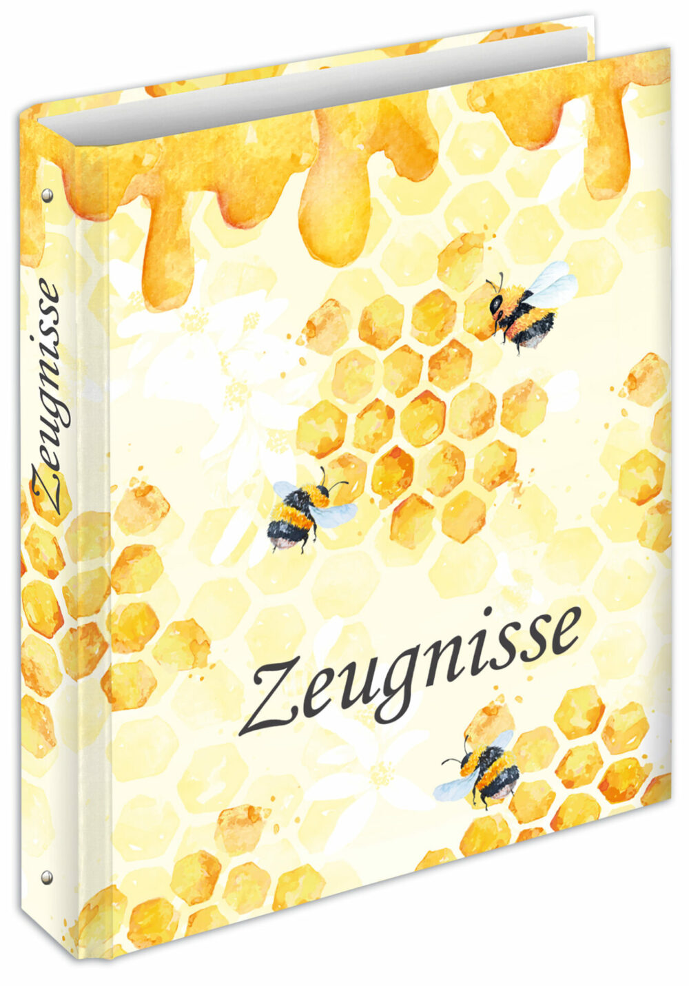 Zeugnisringbuch mit der Aufschrift Zeugnisse Motiv Honey