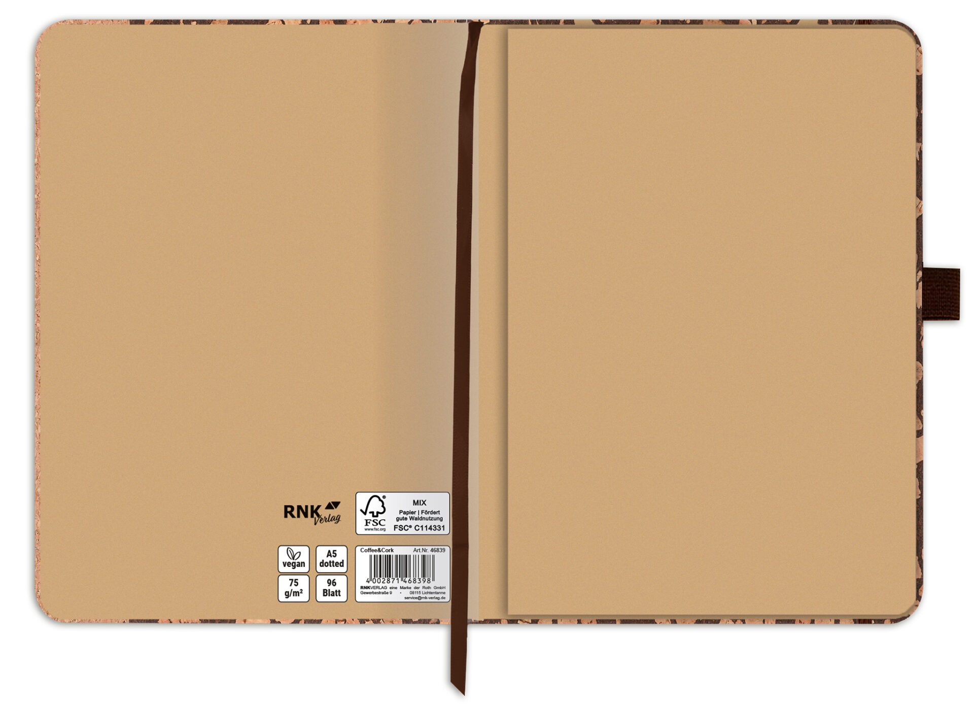 Eco Notizbuch "Coffee&Cork" DIN A5, dotted – Bild 6