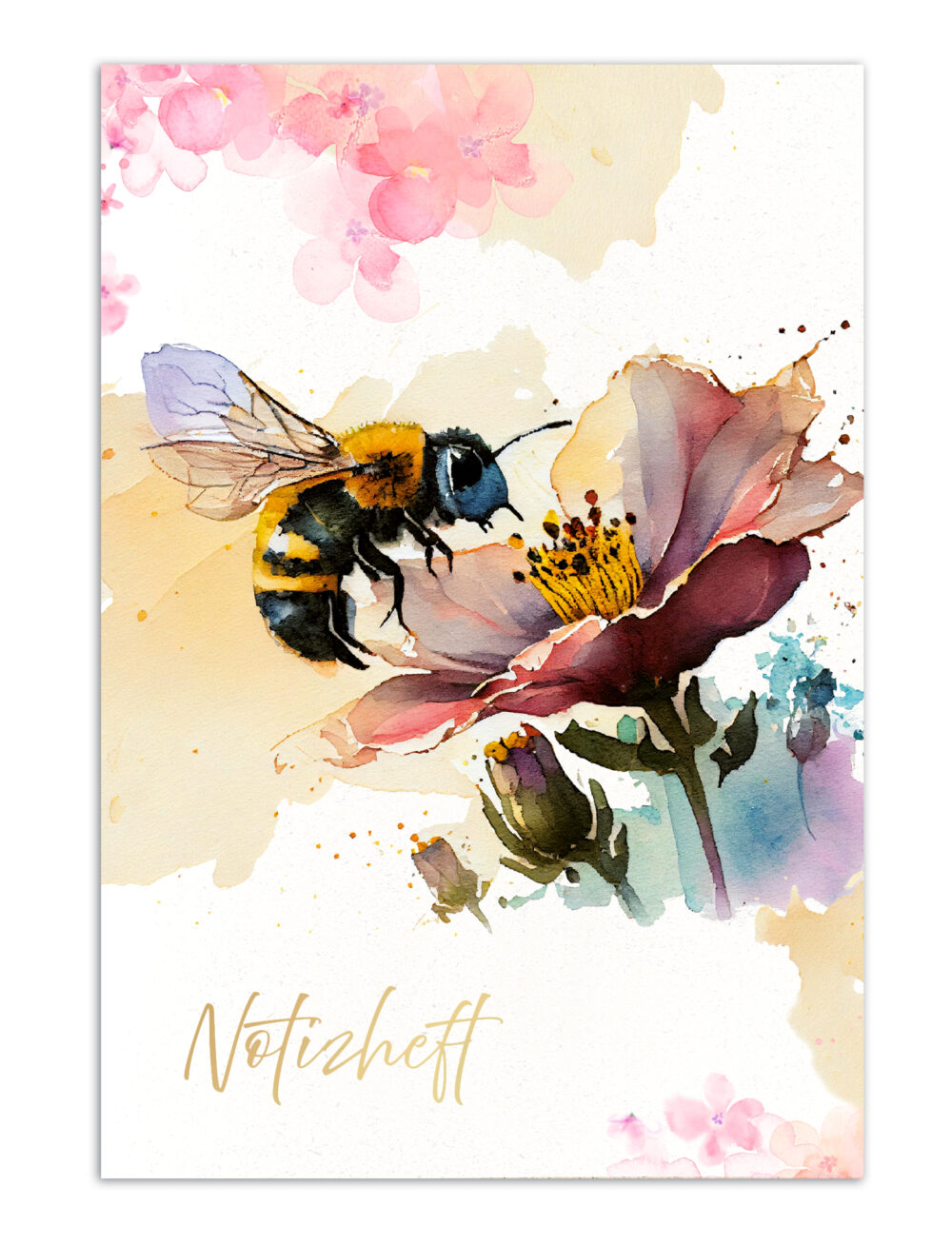 Eco Softcover-Notizbuch "HAYBee" –  Heupapier, liniert, DIN A5, 1 Stück