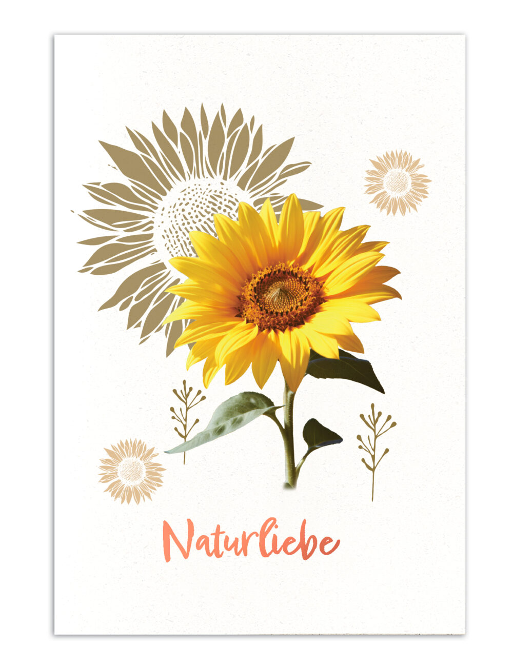 Eco Softcover-Notizbuch "HAYFlower" –  Heupapier, kariert, DIN A5, 1 Stück