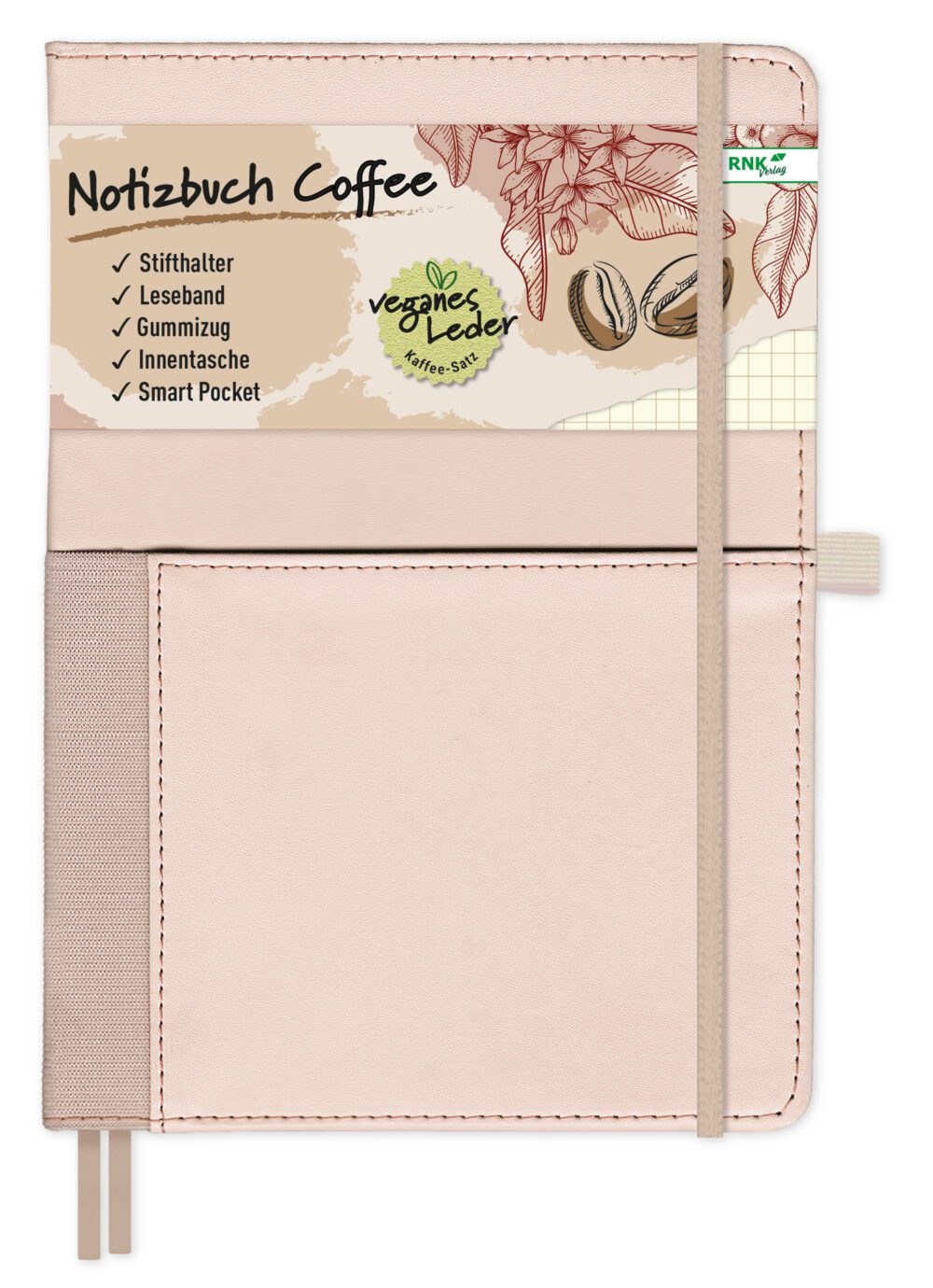 Notizbuch Vegan "Coffee" DIN A5, kariert