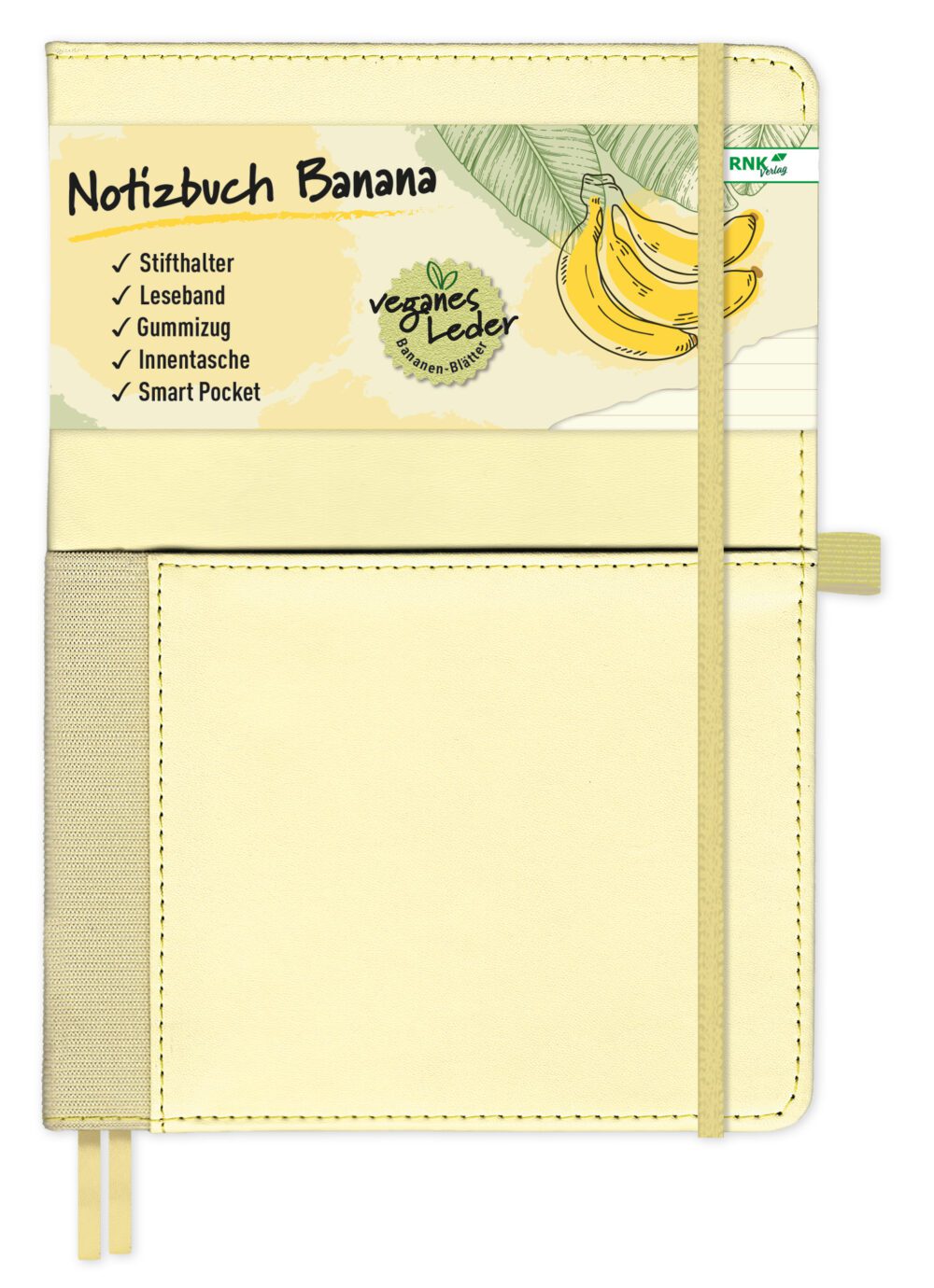Notizbuch Vegan "Banana" DIN A5, liniert