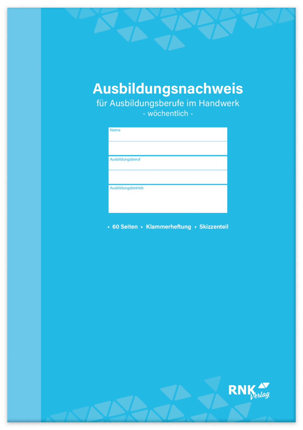 Ausbildungsnachweis für Berufe im Handwerk in Blau