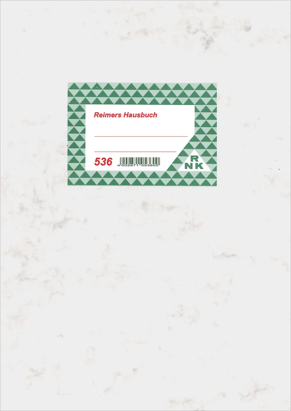 Reimers Hausbuch für je drei Monate