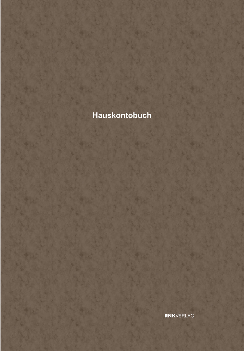 Hauskontobuch mit Mietregister