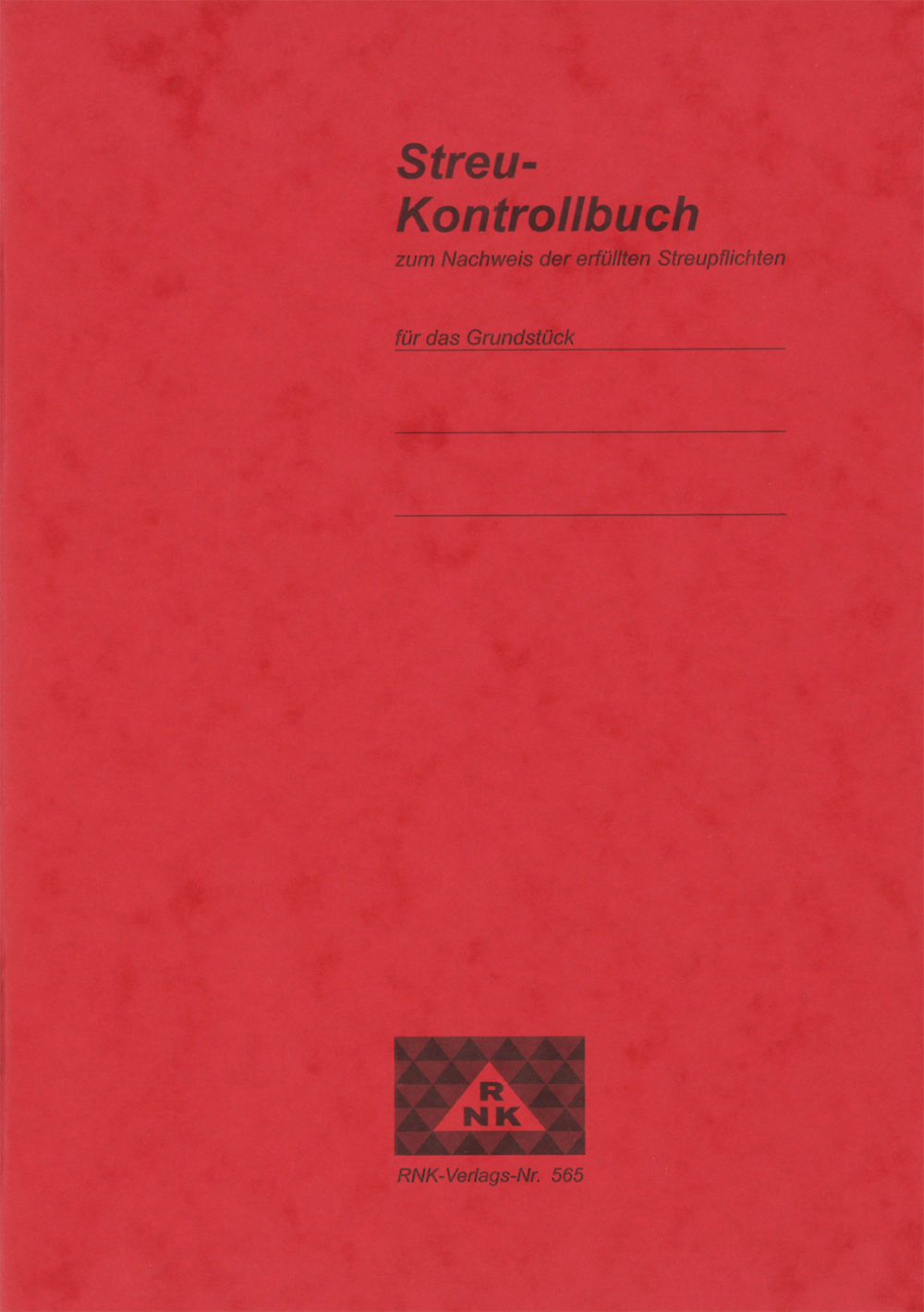 Streu Kontrollbuch zum Nachweis