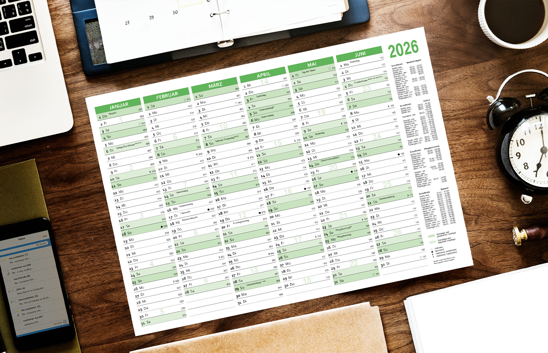 Tafelkalender 2025