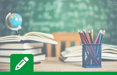 Schulbedarf Kategorie mit Icon